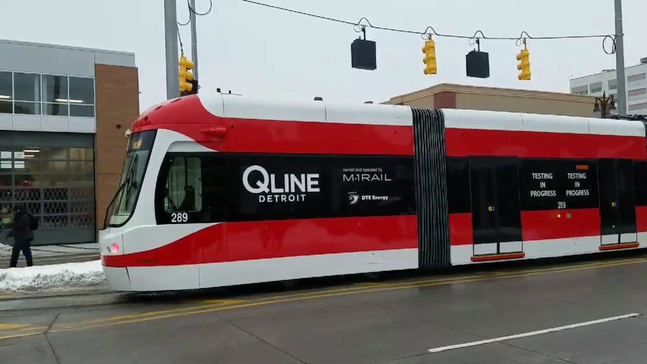 QLINE streetcar debuts on Woodward Avenue